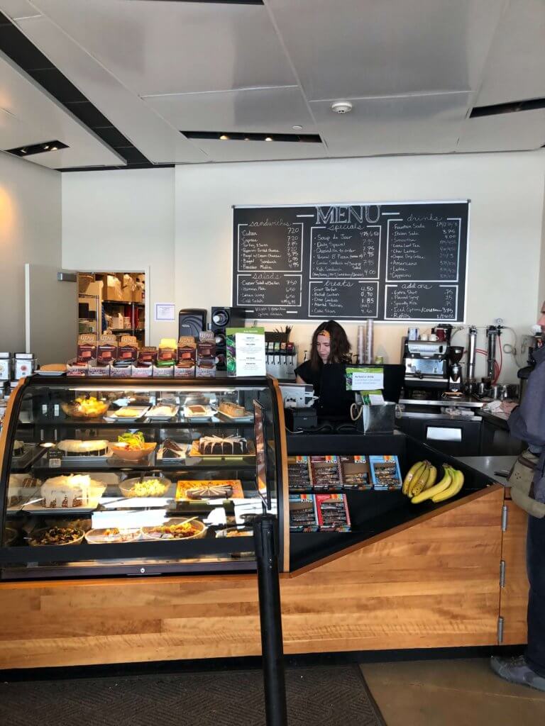 Cafe display inside of the Natural History Museum of Utah