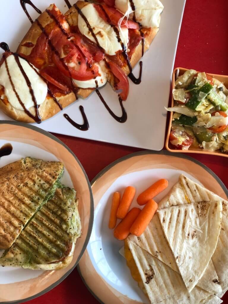 Capri Sandwich and Pizza from the Cafe at the Natural History Museum of Utah